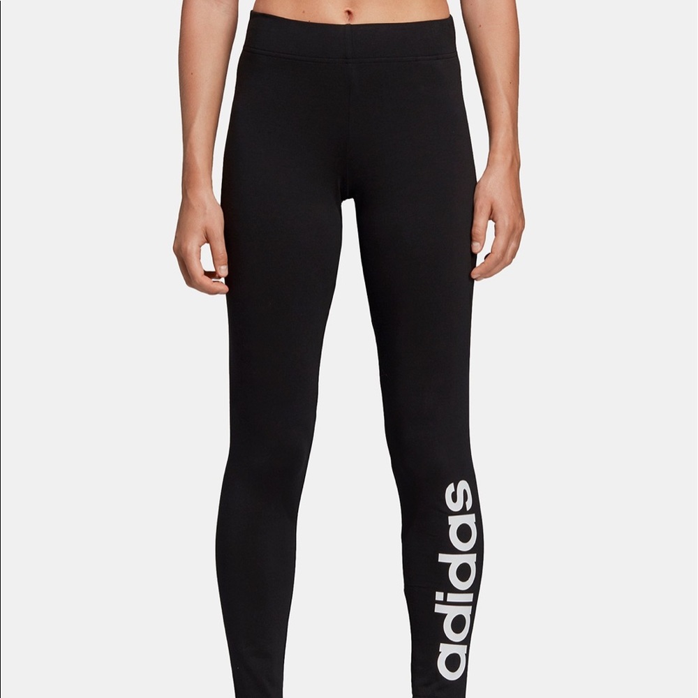 NEW adidas cotton sport legging logo